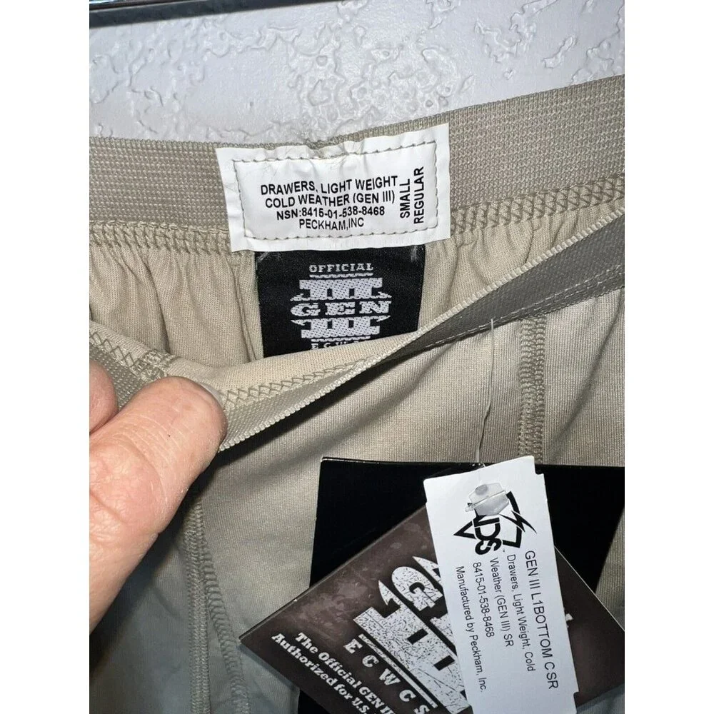 NWTS Size Small POLARTEC Military Thermal Gen 3 Pants Lightweight Base Layer T
